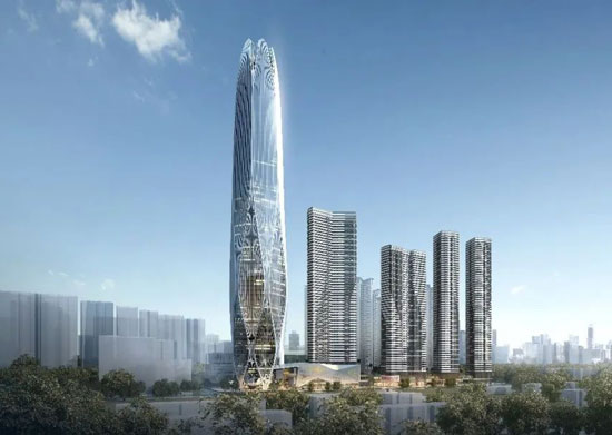深圳环中心公园活力圈新地标——湾区智慧广场超塔突破“百米天际线”-第5张图片-叠叠租写字楼网