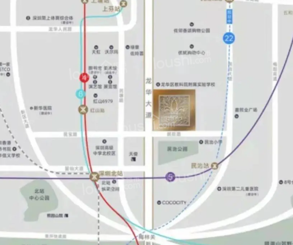 深圳鸿荣源博誉府位置好不好？紧邻深圳北站商务中心！值得购买！-第9张图片-叠叠租写字楼网